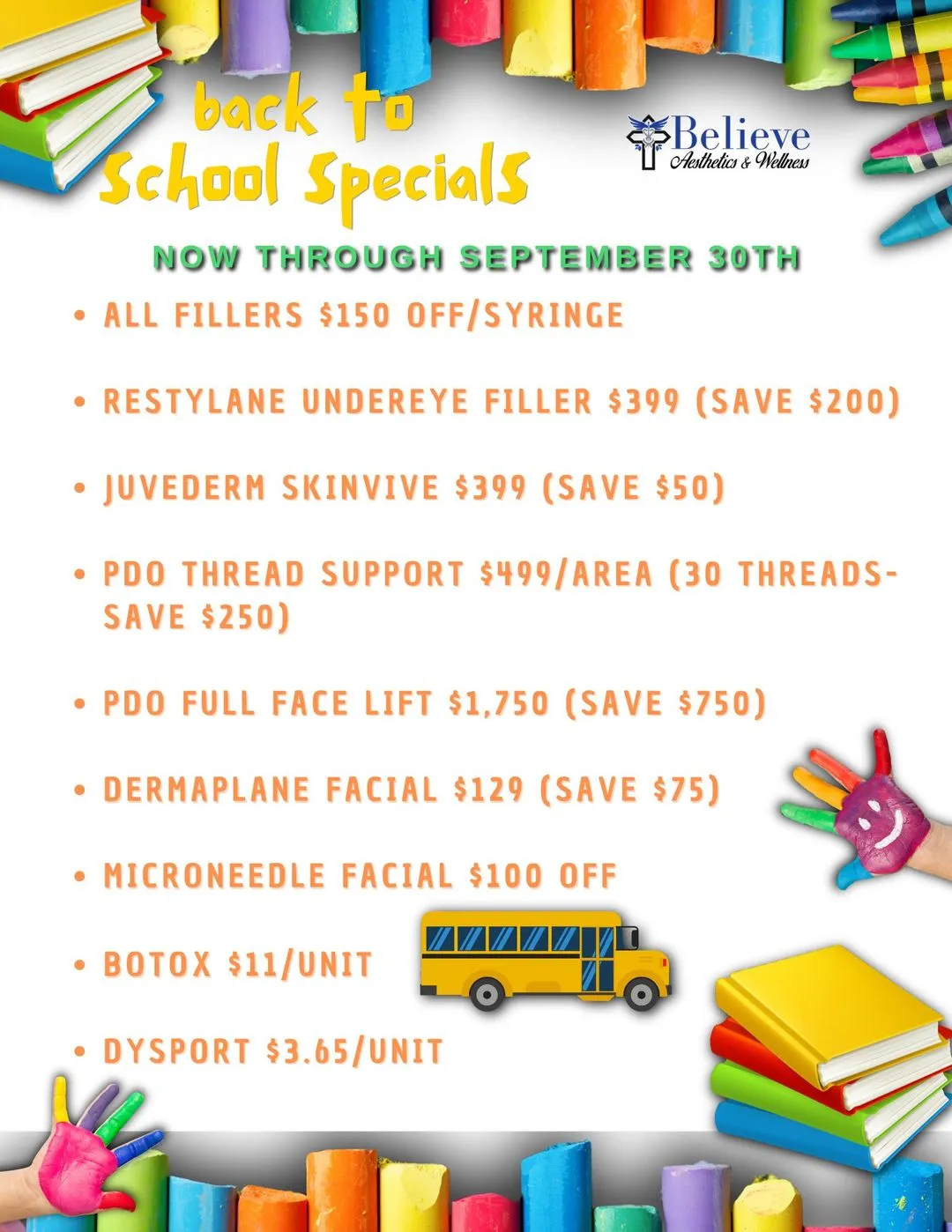 Current Monthly Specials